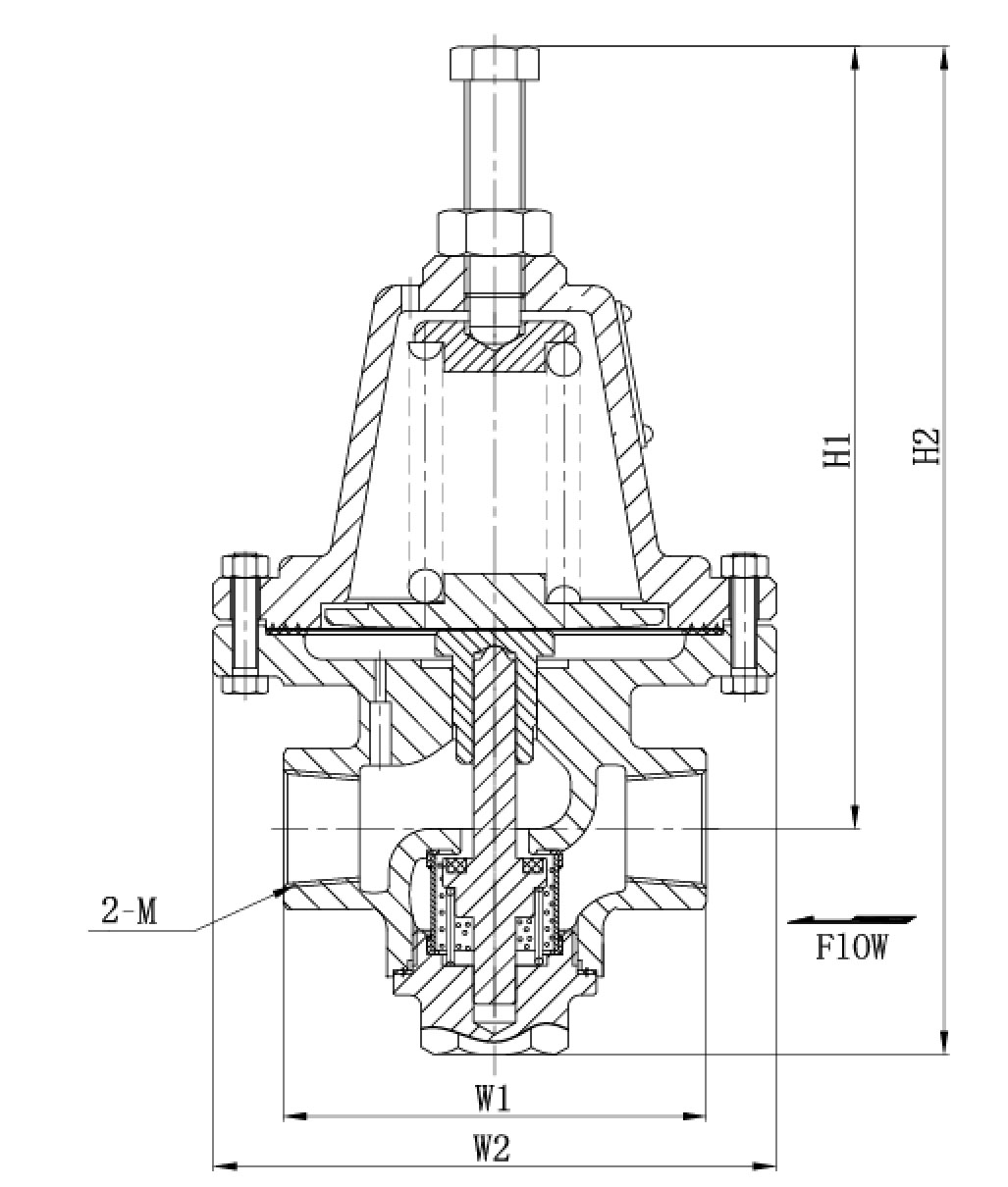 DYS-20 स्टेनलेस स्टील कम तापमान क्रायोजेनिक दबाव निर्माण नियामक